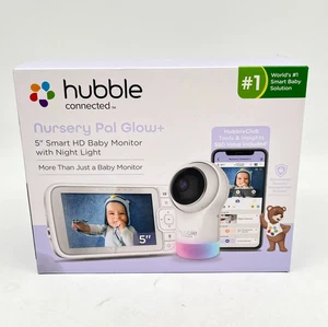 Hubble Conected Nursery Pal Glow+ 5" Smart HD Baby Monitor w/ Night Light - Picture 1 of 7