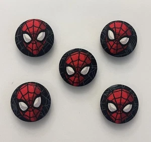 "Juego de 5 imanes de nevera de 1"" tela Spiderman" - Imagen 1 de 2