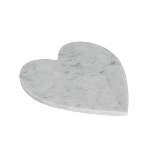Heart Marble Cheese Board Rustic Dining Table Place Setting 23 x 27cm Grey - Picture 1 of 7