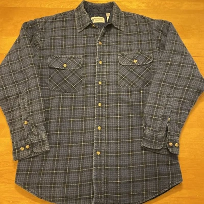 Camisa de franela acolchada para hombre Northwest Territory azul talla mediana Foto 1 de 4
