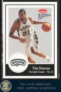 Tim Duncan 2003-04 Fleer Platinum #127 San Antonio Spurs - Imagen 1 de 2