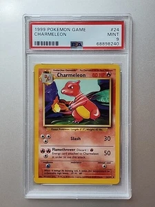 1999 Pokemon Spiel Charmeleon 24/102 PSA 9 MINT GRADED - Bild 1 von 2