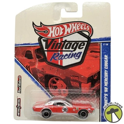 风火轮老式赛车 Dan Gurney's '68 Mercury Cougar 汽车 2010 美泰全新 — 第 1/4 张图片