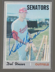 Topps Del Our 1970 autografiado - Senadores - Imagen 1 de 1