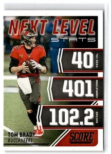2021 Score Next Level Stats Tom Brady #NL1 Tampa Bay Buccaneers - Picture 1 of 2