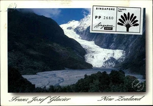 Franz Josef Glacier Gletscher Motiv Ansichtskarte Neuseeland Postkarte frankiert - Picture 1 of 2