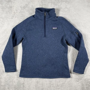 Patagonia Sweater Boys Small Blue Quarter Zip Better Sweater Fleece Pullover - Picture 1 of 15