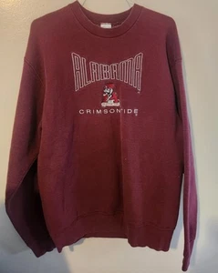 Sudadera De Colección Salem Sportswear Alabama Carmesí Marea XL Hecha en EE. UU. Bordada - Imagen 1 de 5