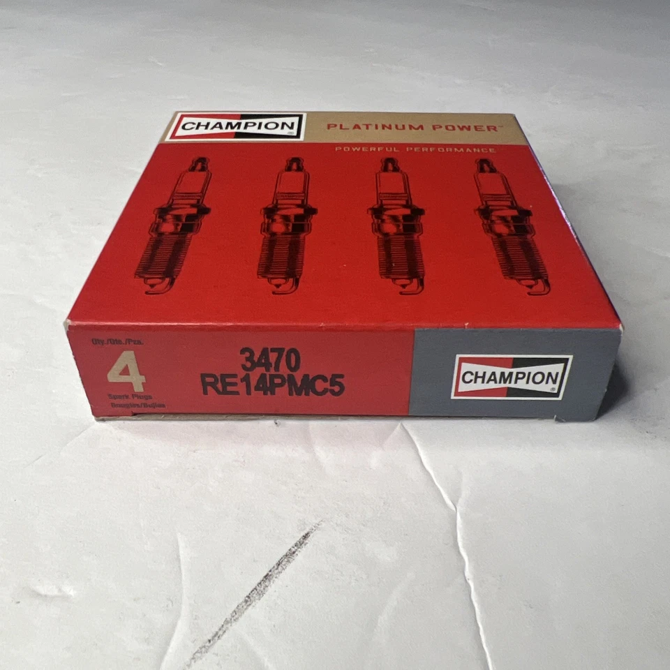 SET OF 4 CHAMPION Platinum Spark Plug  Champion Spark Plug  3470 - Image 1 of 1