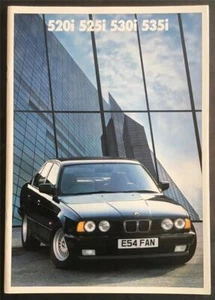 BMW 5 SERIES 520i 525i 530i 535i Car Sales Brochure JAN 1988 #811050121 1/88VM - Picture 1 of 4
