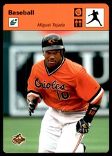 2005 Leaf Sportscasters 25 Orange Throwing-Glove #29 Miguel Tejada /25