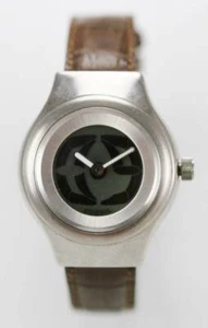 Fossil Watch Womens Big Tic Brown Leather Stainless Steel Silver 50m Gray Quartz - Picture 1 of 3