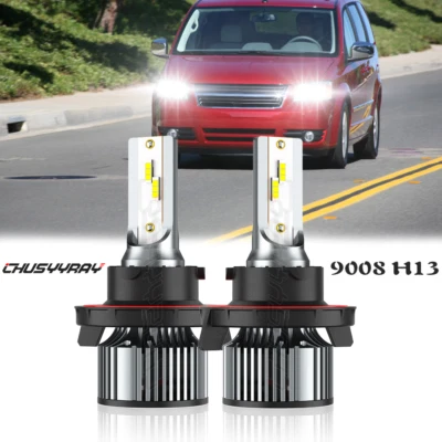 H13 For Dodge Grand Caravan 2008 2009 2010 LED Headlight Hi/Lo Beam Bulbs 2X - Image 1 of 4