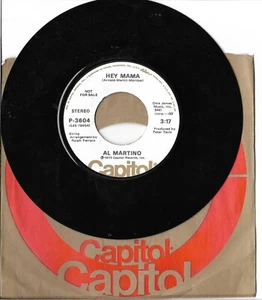 Al Martino: "Hey Mama" - '73 Pop Vocal - rare Promotional - Near Mint! - Picture 1 of 1
