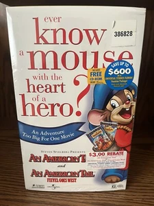 An American Tail + Fievel Goes West 2-Pack + Movie CD Limited Edition New VHS - Picture 1 of 4