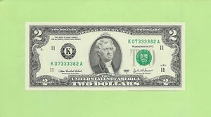 2003A ..UNCIRC $2 K 0733 3382 A .... 2003A $2 K-A QUAD CENTER '3333' - Bild 1 von 2