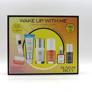 Sunday Riley WAKE UP WITH ME Complete Morning Routine CEO, GOOD GENES, +MORE - Picture 1 of 4