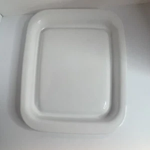 Corning Ware Microwave Browning Grill Tray Platter MW-2 White - Picture 1 of 8