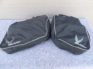 Vintage OEM Harley Shovelhead saddlebag liners soft luggage, Mismatched, as is - Picture 1 of 24