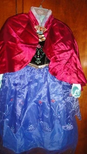Small 5/6 Anna With Cape Costume Dress NWT Disney - Picture 1 of 3