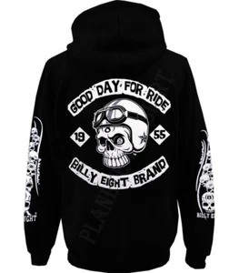 Sweat capuche Billy Eight fermeture zip   Good Day for Ride  📌5a. - Bild 1 von 2