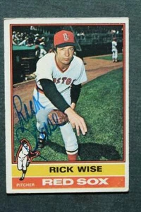 Boston Red Sox star Rick Wise signed / autographed 1976 Topps baseball card----- - Picture 1 of 1