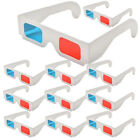  10 Pcs 3D-Brille Papier Zum Betrachten 3D-Filmbrille 3D-Fernseher Anaglyphe