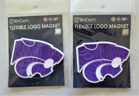 LOT OF TWO (2) KANSAS STATE WILDCATS, FLEXIBLE MAGNETS FROM WINCRAFT Cover