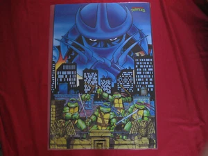Vintage Ninja Turtles Poster 1990 TMNT Leonardo Michaelangelo Donatello Shredder - Picture 1 of 6