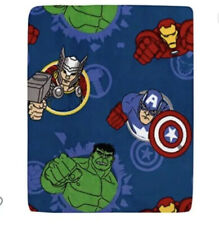 Marvel Avengers Fight the Foes Super Soft Toddler Blanket