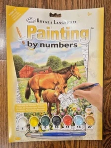 Royal and Langnickel Horses in Field Painting by Numbers PJS81 3T New - Picture 1 of 1