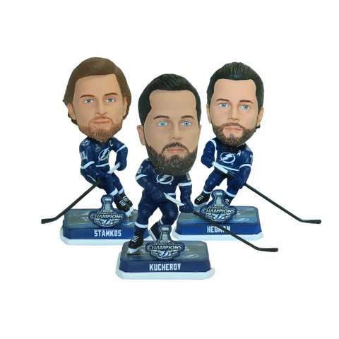 Steven Stamkos, Kucherov, Victor Hedman Tampa Bay Lightning Mini Bobblehead Set Cover