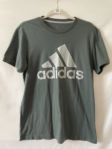 Adidas The Go To Climalite Mens Green Crew Neck Short Sleeve T-Shirt Size Medium - Picture 1 of 7