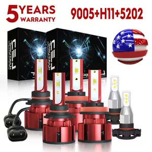 Faros antiniebla de haz alto bajo 6X Z4B para Chevy Colorado 2015-2022 - Imagen 1 de 14