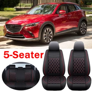 For Mazda CX-3 2006-2021 Car Seat Covers Front&Rear 5-Seater Full Set PU Leather - Picture 1 of 13