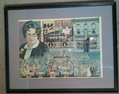 Tootsie's Orchid Lounge 15 周年限量版带框平版画,1975 — 第 1/4 张图片