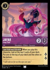 1x Jafar - Lamp Thief - 41/204 - Uncommon - Cold Foil Lorcana Into the Inklands - Picture 1 of 1