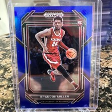 BRANDON MILLER RC 2023 PANINI PRIZM DRAFT BLUE ROOKIE CARD SP /199! Hornets