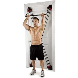 X Factor Door Gym Full Body Workout Fitness System + DVD, Chart, Straight Bar - Picture 1 of 8