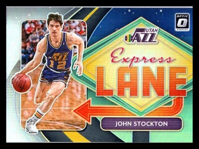 Donruss Optic Express Lane Holo Prizm John Stockton #2 Utah Jazz 2020-21 Foto 1 de 2