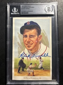Rick Ferrell Autograph On Perez-Steele HOF Postcard. Beckett Authenticated - Picture 1 of 3