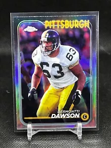2024 Topps Chrome Football Silver Refractor Dermontti Dawson #170 Steelers RC - Picture 1 of 2