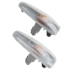 PAIR SIDE LIGHTS INDICATOR REPEATER CLEAR for MITSUBISHI LANCER OUTLANDER PAJERO - Picture 1 of 9