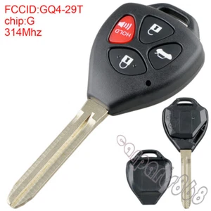 2 Keyless Car Remote Uncut Key Fob G Chip For 2010 2011 2012 2013 Toyota Corolla - Picture 1 of 6