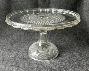 EAPG Pearl aka Tautropfen mit Stern Kuchenständer von Campbell, Jones & Co. USA 1877 - Bild 1 von 24