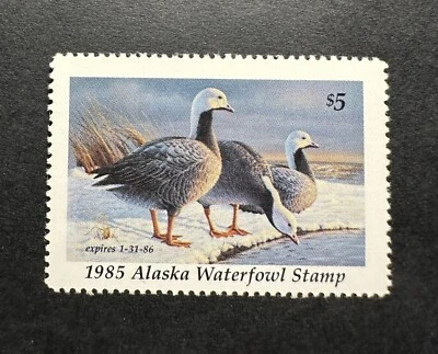 WTDstamps - 1985 ALASKA - State Duck Stamp - Mint OG NH - Image 1 of 2
