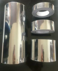 Glossy Mirror Chrome Silver Vinyl Wrap Tape Film Sticker for Car Furniture DIY - Picture 1 of 9