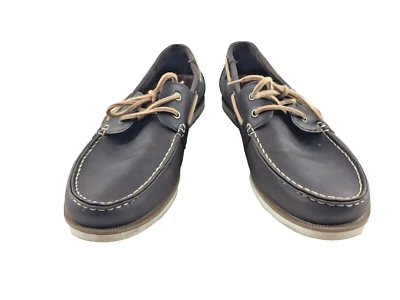 Bass Men's 13 M Faux Brown Leather Lace Up Deck Boat Shoes Summer Preppy Comfort - Image 1 of 4