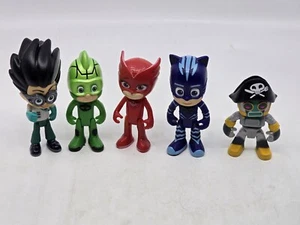 PJ Masks Action Figure Lot of 5 Romeo Connor Catboy Greg Gekko 3.5" - Picture 1 of 9