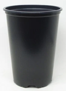 Teku Rose Pot - Black Plastic - Quantity of Five (5) - Picture 1 of 2